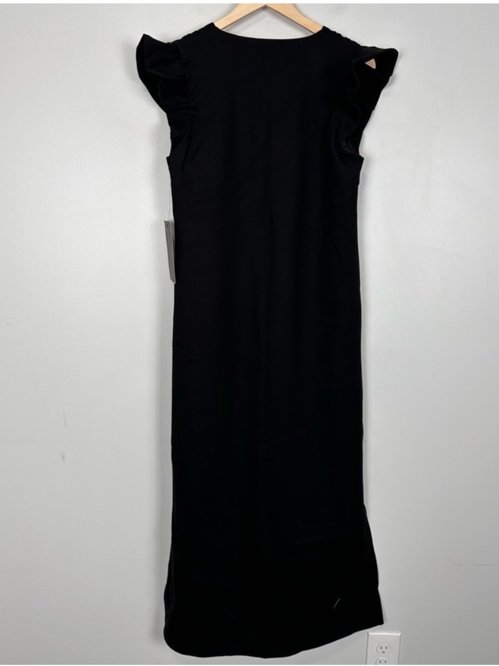 POMANDER PLACE Black Flutter Sleeve Miko Dress - Picture 3 of 9